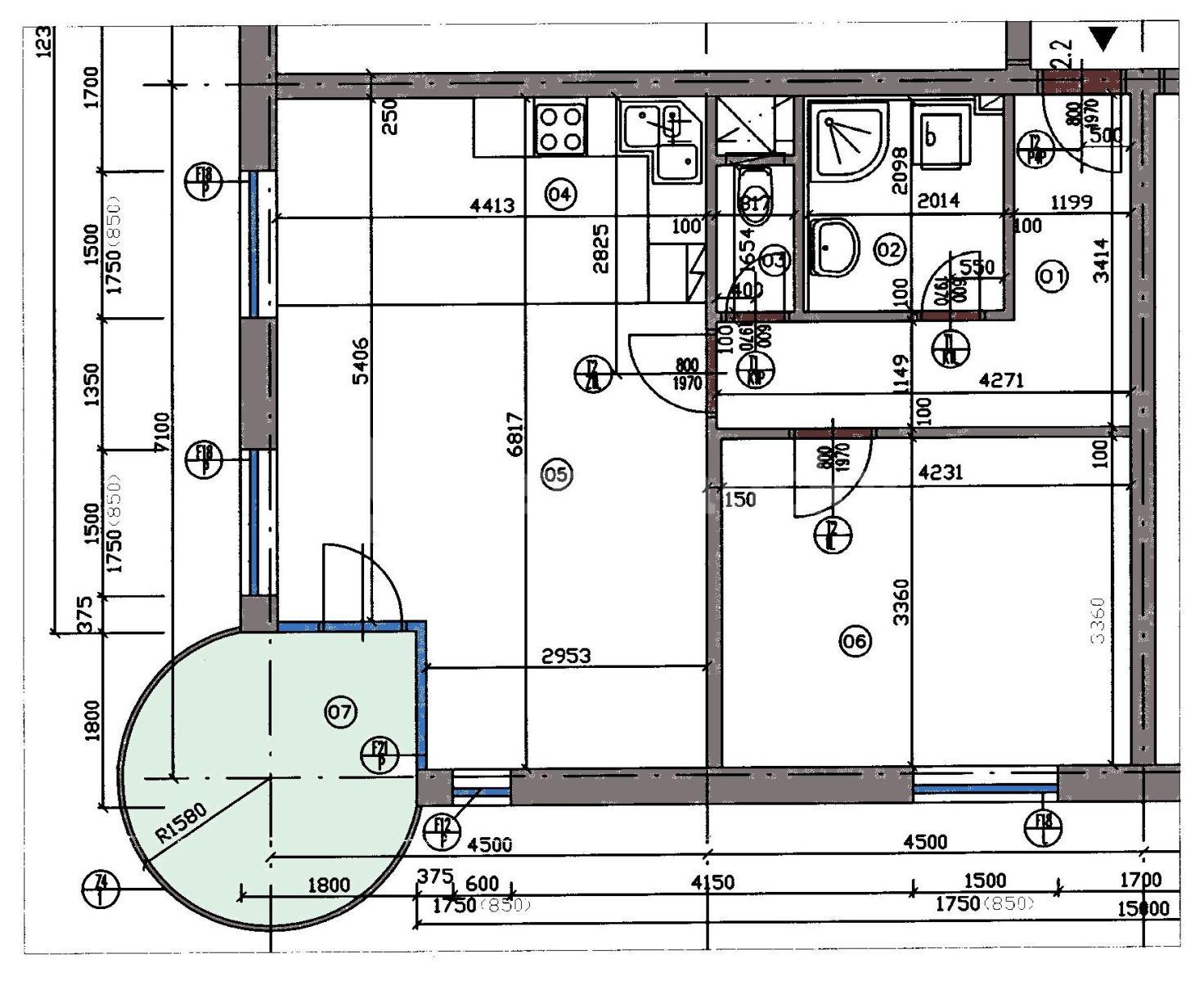 Prenájom bytu 2-izbový 57 m², Kateřinské náměstí, Praha, Praha