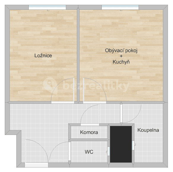 Prenájom bytu 2-izbový 47 m², U Hranic, Praha, Praha