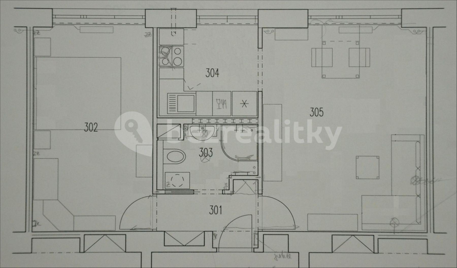 Prenájom bytu 2-izbový 45 m², Oblouková, Praha, Praha