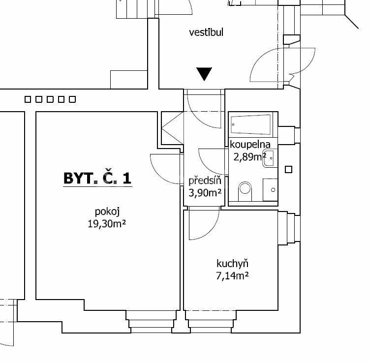 Prenájom bytu 1-izbový 36 m², Grohova, Brno, Jihomoravský kraj