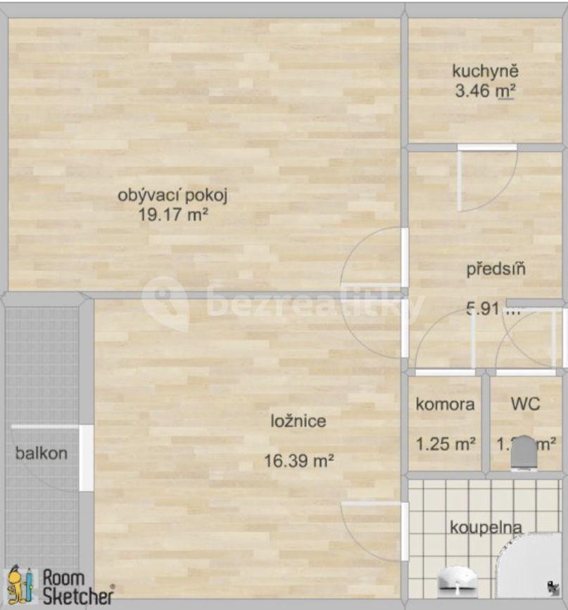 Prenájom bytu 2-izbový 53 m², Koldům, Litvínov, Ústecký kraj