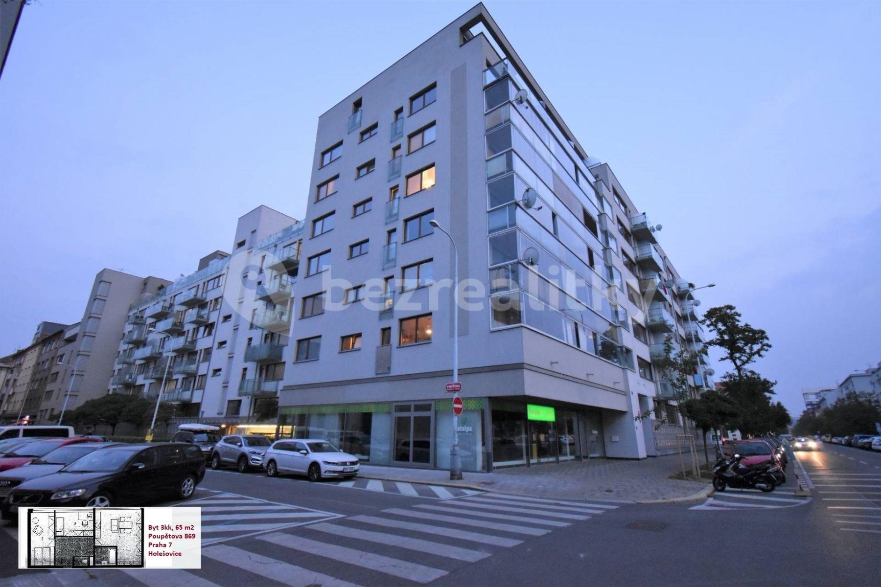 Prenájom bytu 3-izbový 65 m², Poupětova, Praha, Praha