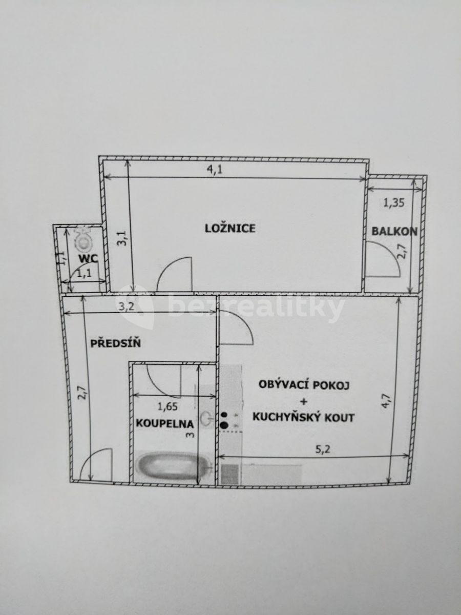 Prenájom bytu 2-izbový 53 m², Trýbova, Brno, Jihomoravský kraj