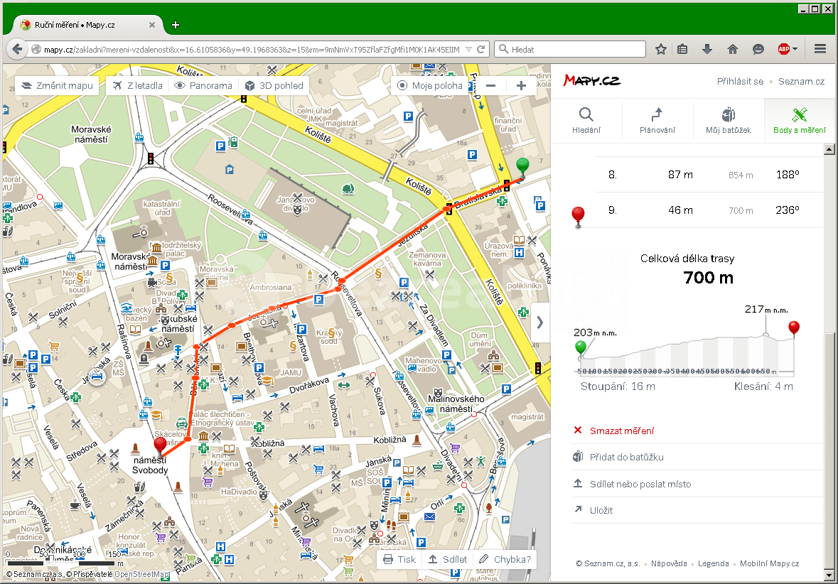 Prenájom bytu 1-izbový 25 m², Bratislavská, Brno, Jihomoravský kraj