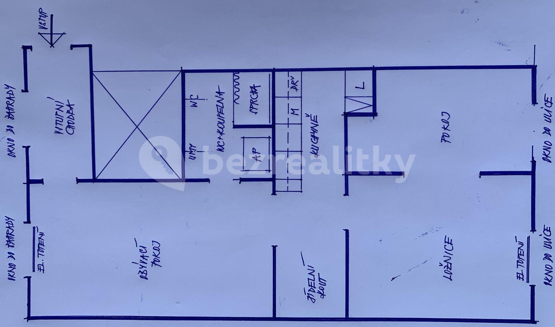 Prenájom bytu 3-izbový 62 m², Krejčího, Praha, Praha