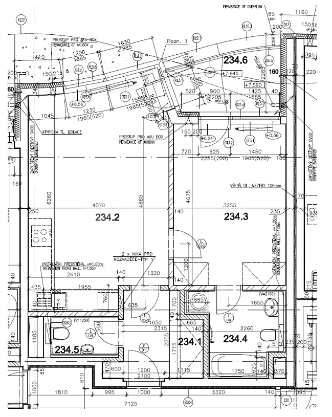 Prenájom bytu 2-izbový 54 m², Kurta Konráda, Praha, Praha