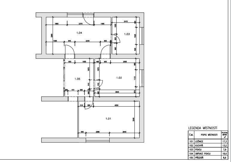 Prenájom bytu 3-izbový 70 m², Líšnice, Líšnice, Středočeský kraj