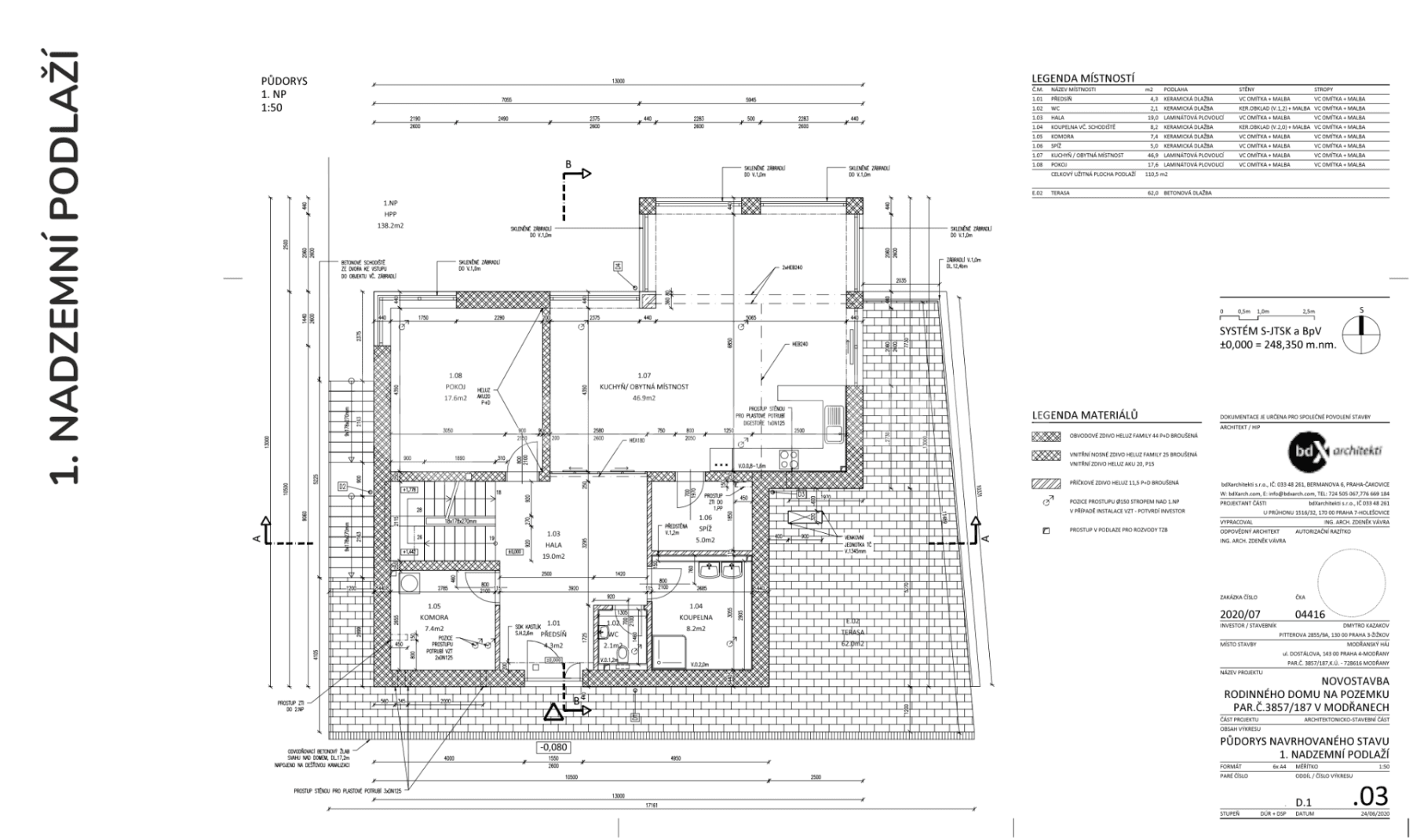 Predaj domu 360 m², pozemek 860 m², Dostálova, Praha, Praha