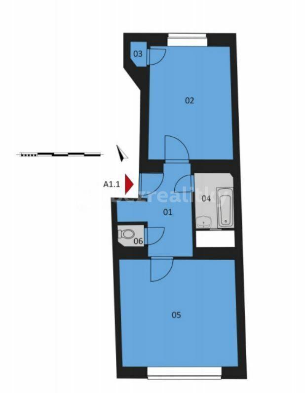 Prenájom bytu 2-izbový 45 m², Ďáblická, Praha, Praha