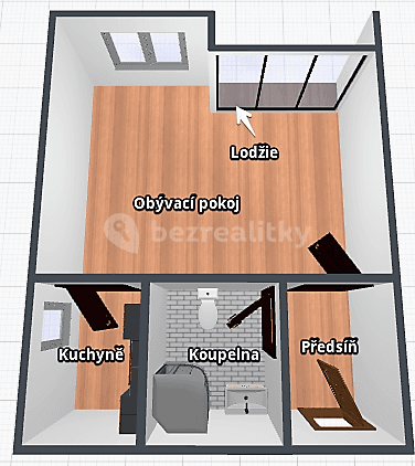 Prenájom bytu 1-izbový 35 m², Třída Míru, Beroun, Středočeský kraj