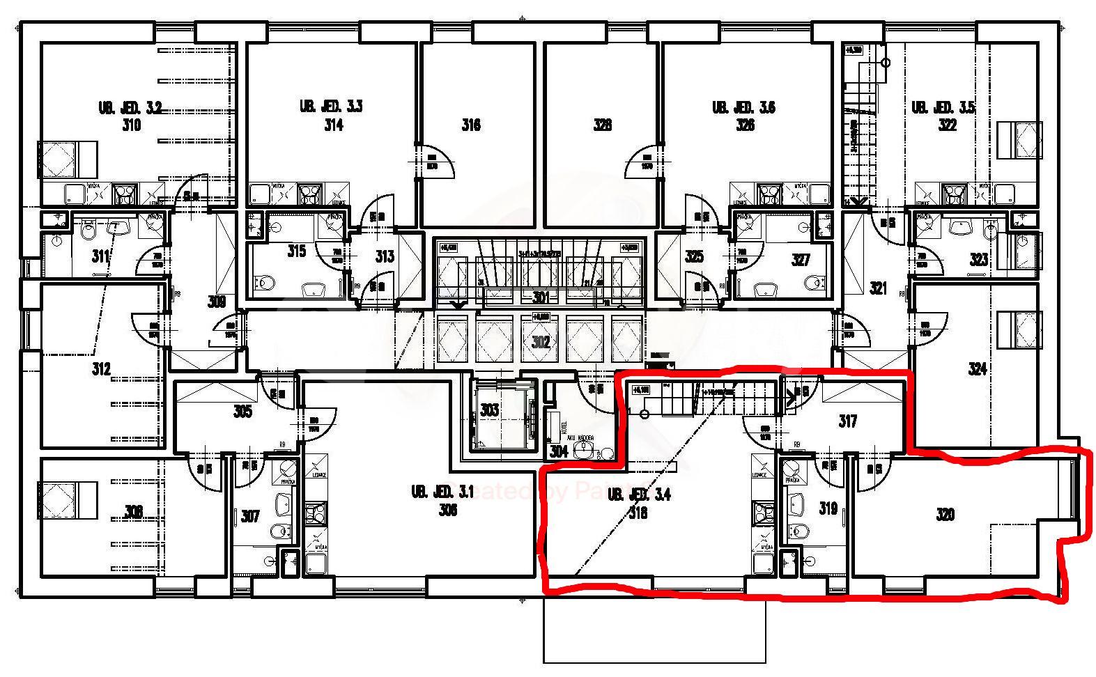 Prenájom bytu 3-izbový 68 m², Krátká, Doksy, Středočeský kraj