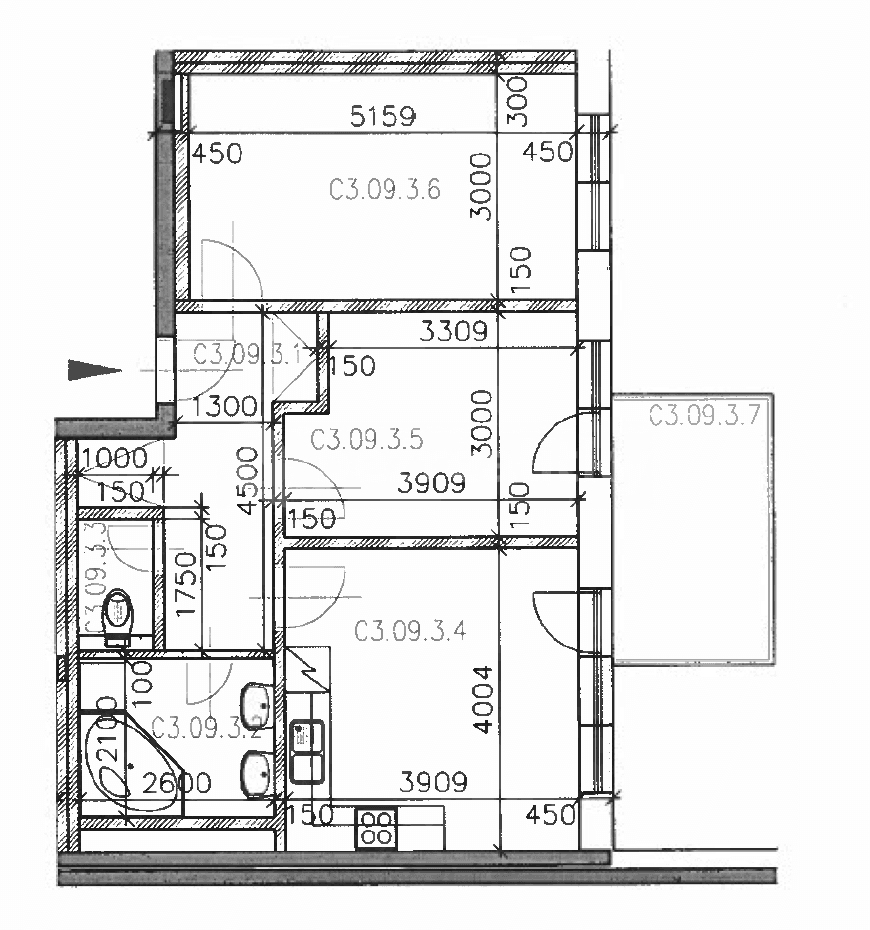 Prenájom bytu 3-izbový 65 m², Sedláčkova, Brno, Jihomoravský kraj