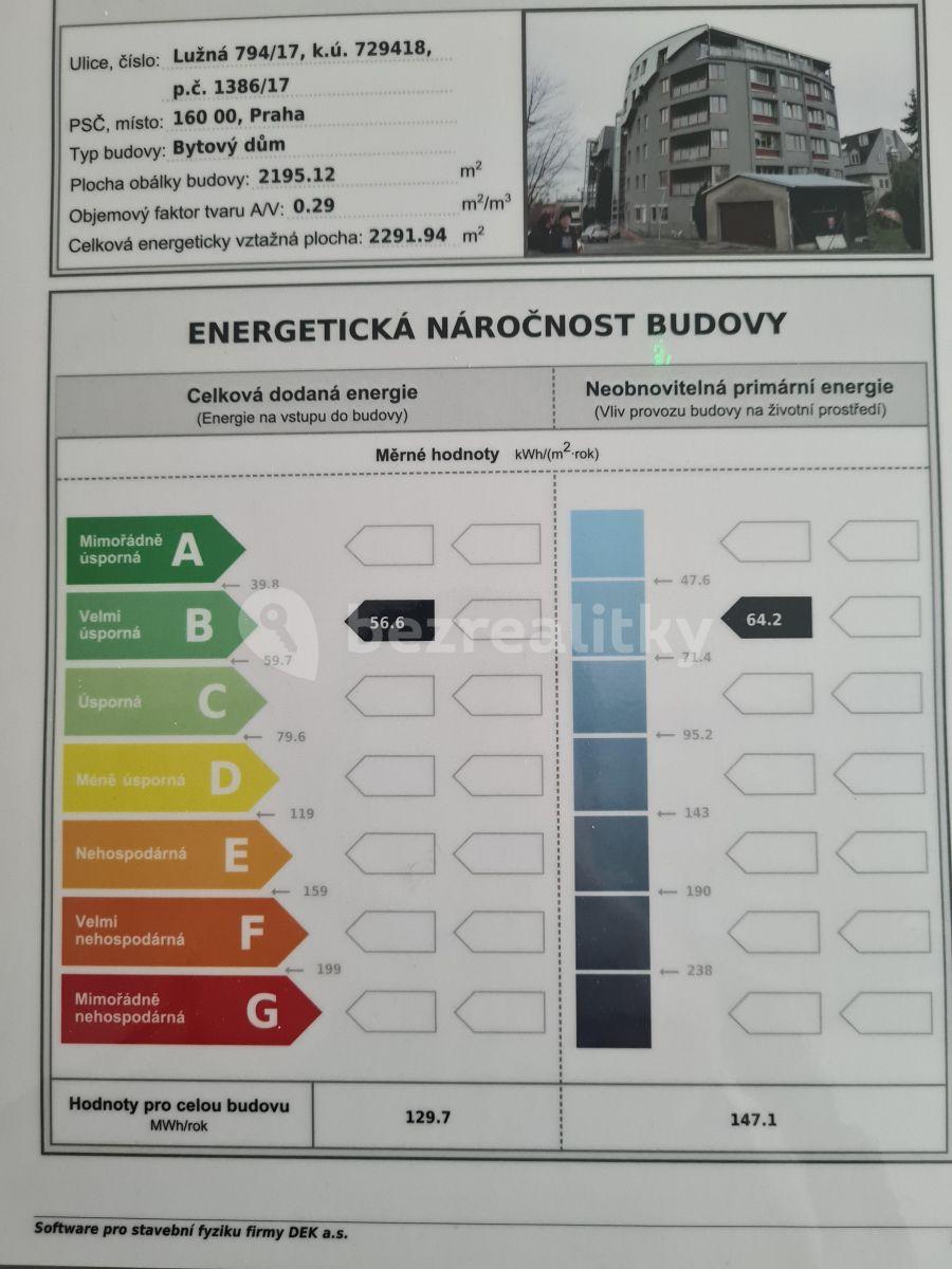 Prenájom bytu 2-izbový 71 m², Lužná, Praha, Praha