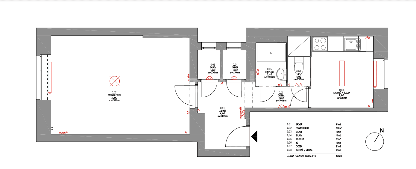 Predaj bytu 1-izbový 40 m², Foersterova, Karlovy Vary, Karlovarský kraj