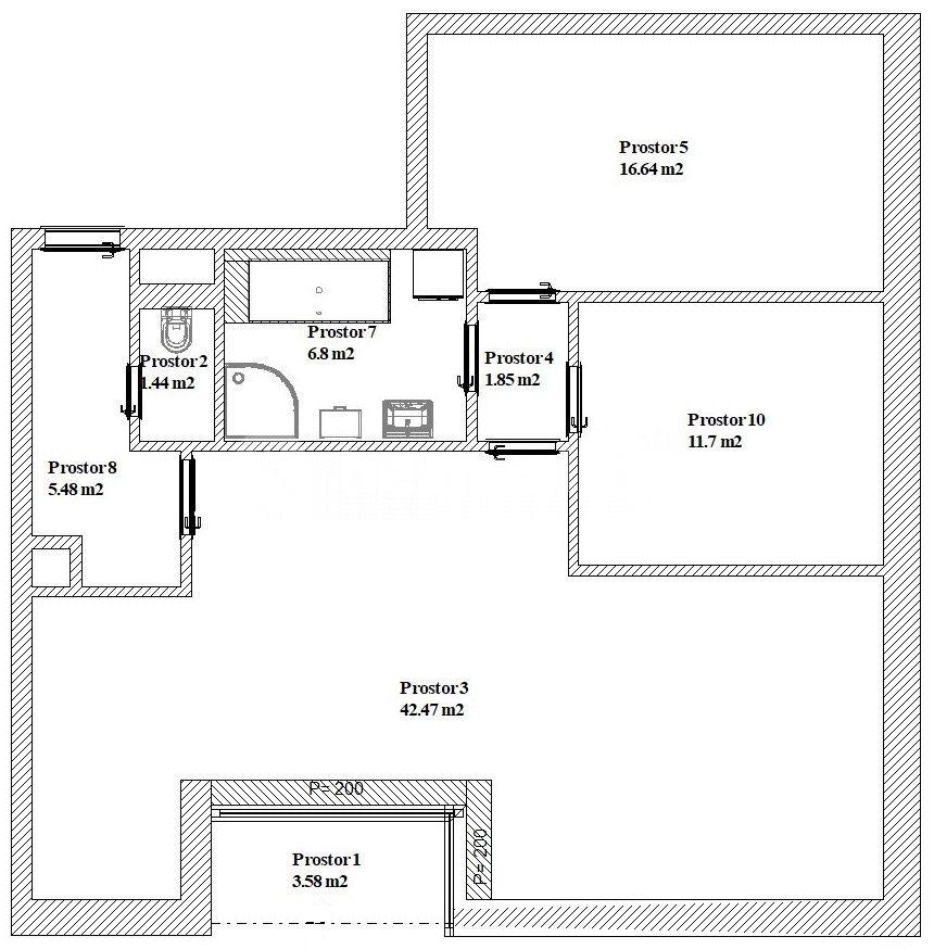 Prenájom bytu 3-izbový 86 m², Benátecká, Brandýs nad Labem-Stará Boleslav, Středočeský kraj