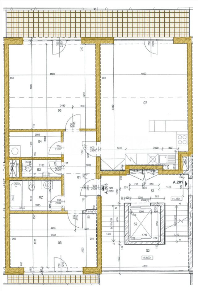 Prenájom bytu 3-izbový 108 m², Březiněveská, Praha, Praha