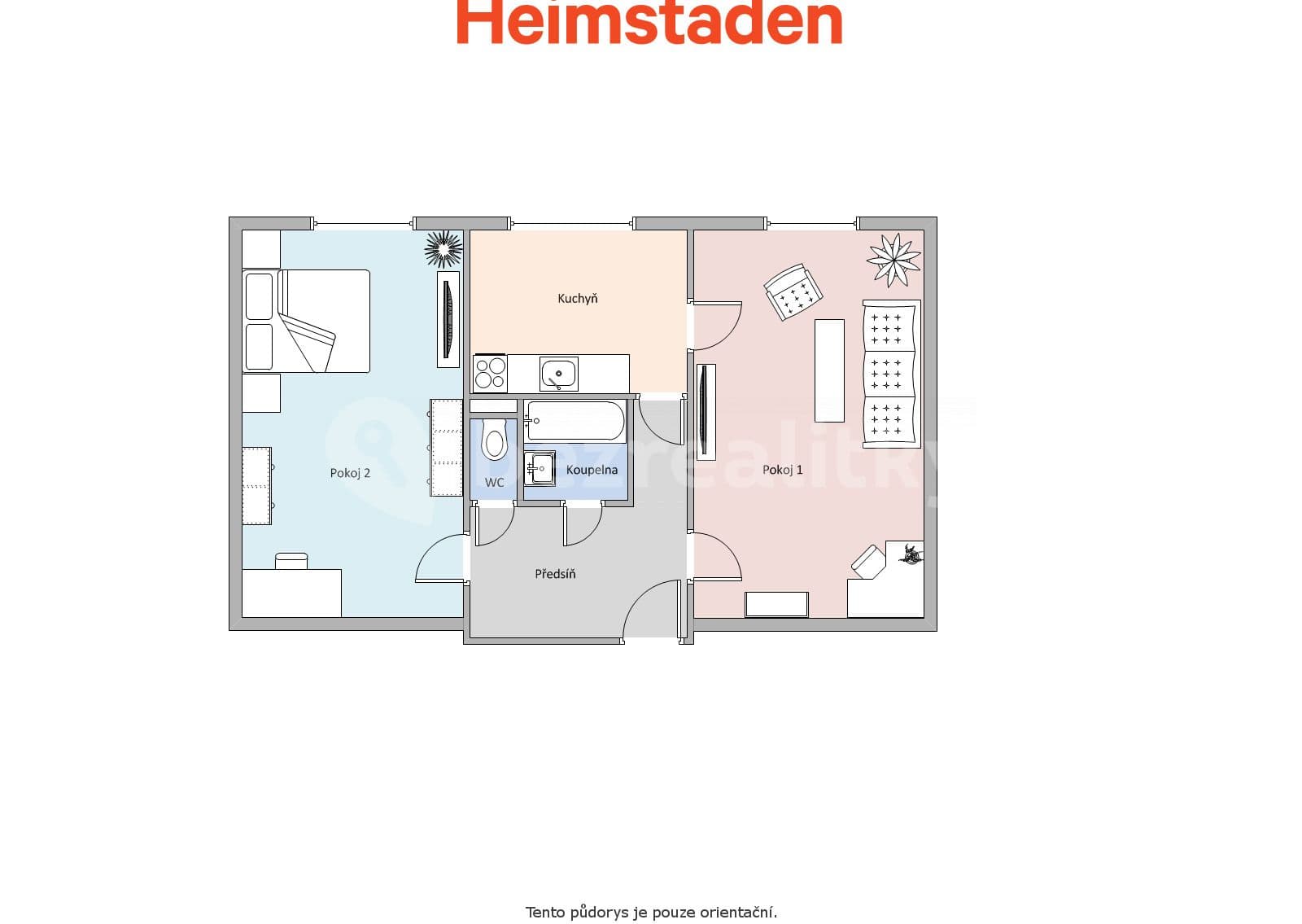 Prenájom bytu 2-izbový 53 m², Klidná, Havířov, Moravskoslezský kraj