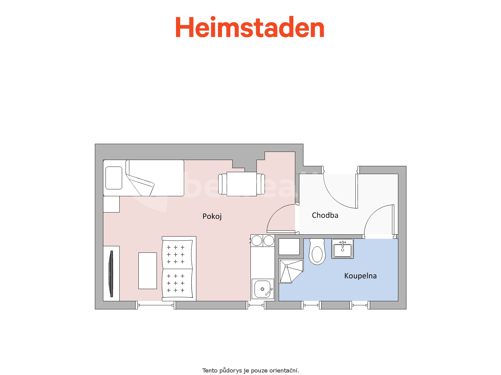 Prenájom bytu 1-izbový 29 m², Klimšova, Havířov, Moravskoslezský kraj