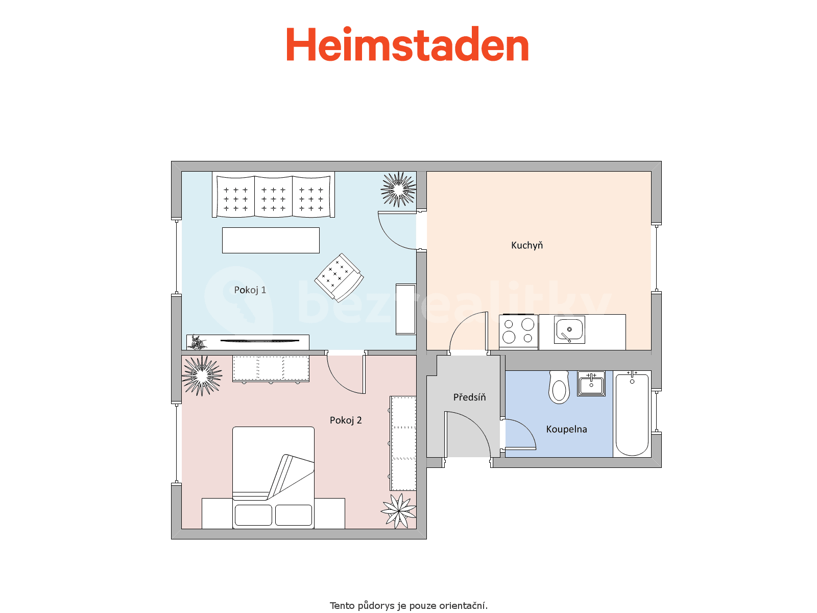 Prenájom bytu 2-izbový 54 m², Anglická, Havířov, Moravskoslezský kraj