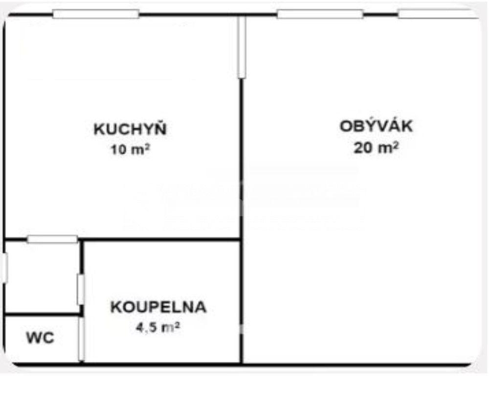 Prenájom bytu 1-izbový 36 m², Příčná, České Budějovice, Jihočeský kraj