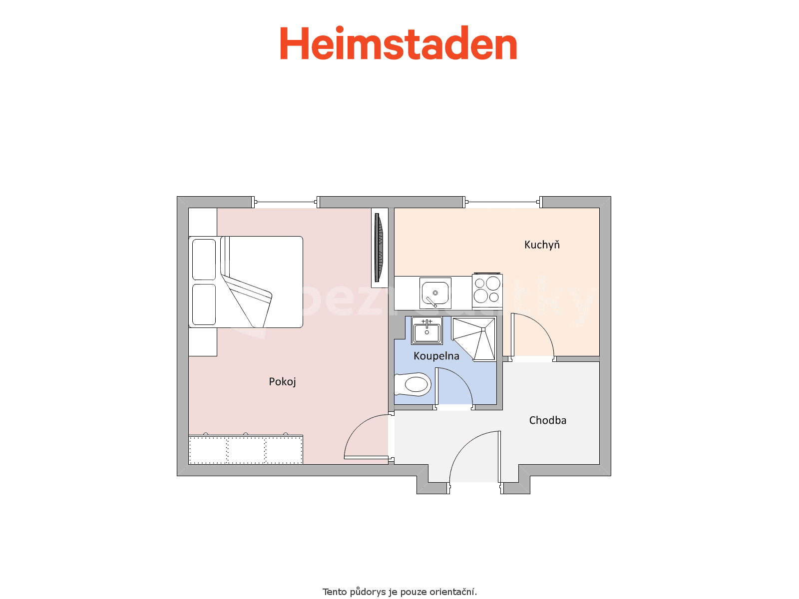 Prenájom bytu 1-izbový 34 m², U Topolů, Havířov, Moravskoslezský kraj