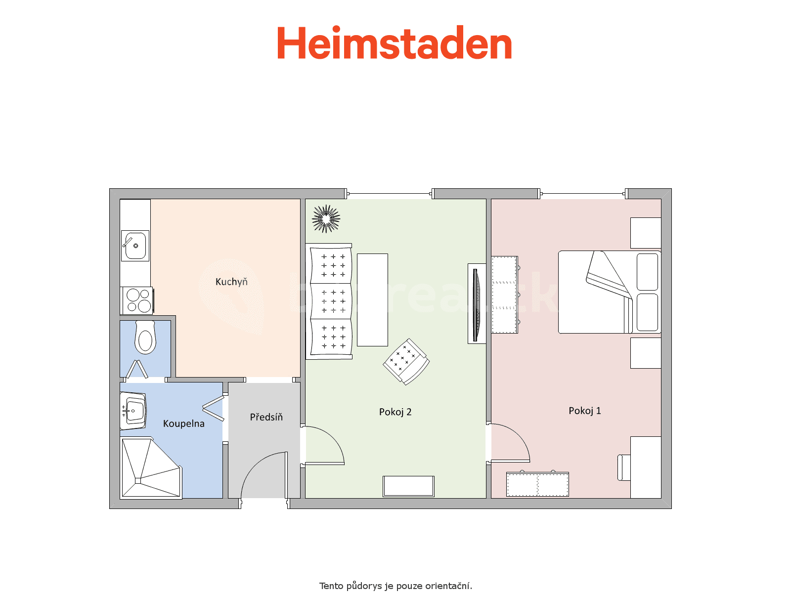 Prenájom bytu 2-izbový 51 m², Školská, Karviná, Moravskoslezský kraj