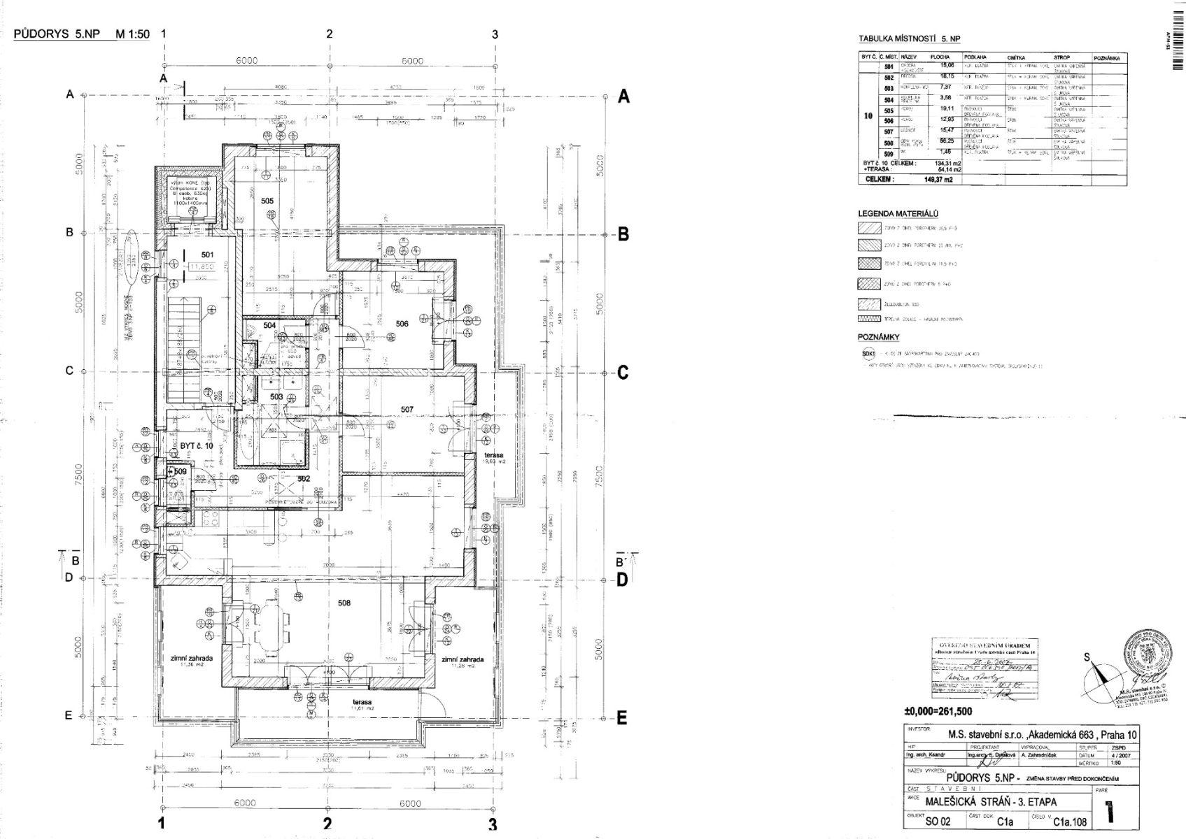 Predaj bytu 4-izbový 201 m², Marciho, Praha, Praha