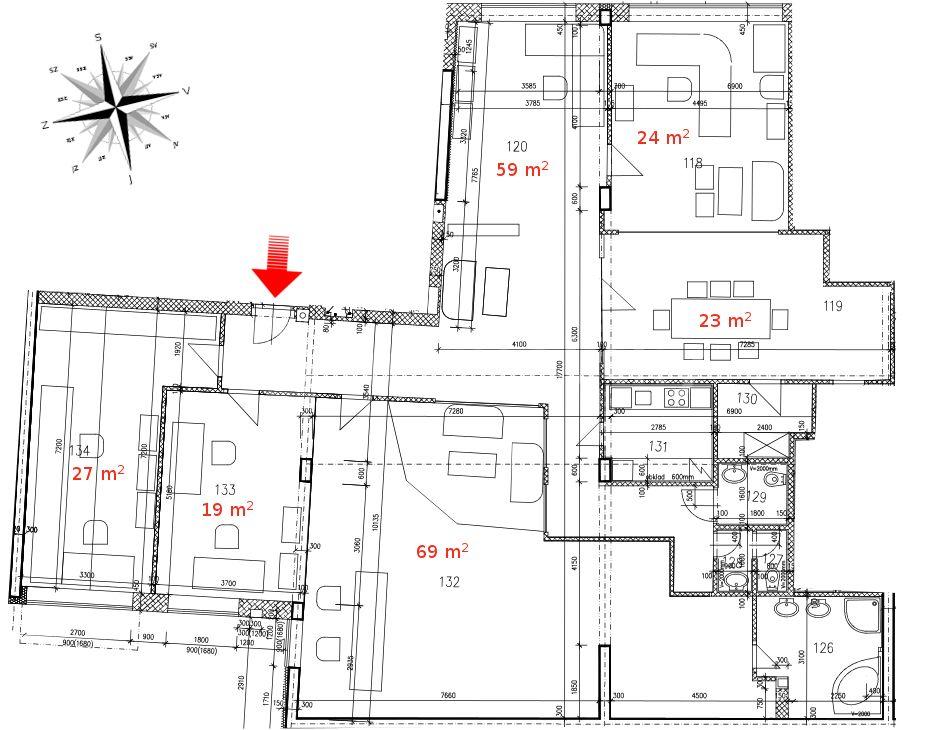 Prenájom kancelárie 237 m², Hošťálkova, Praha, Praha