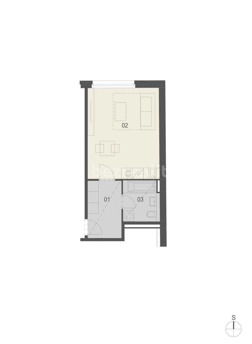 Prenájom bytu 1-izbový 31 m², Poděbradská, Praha, Praha