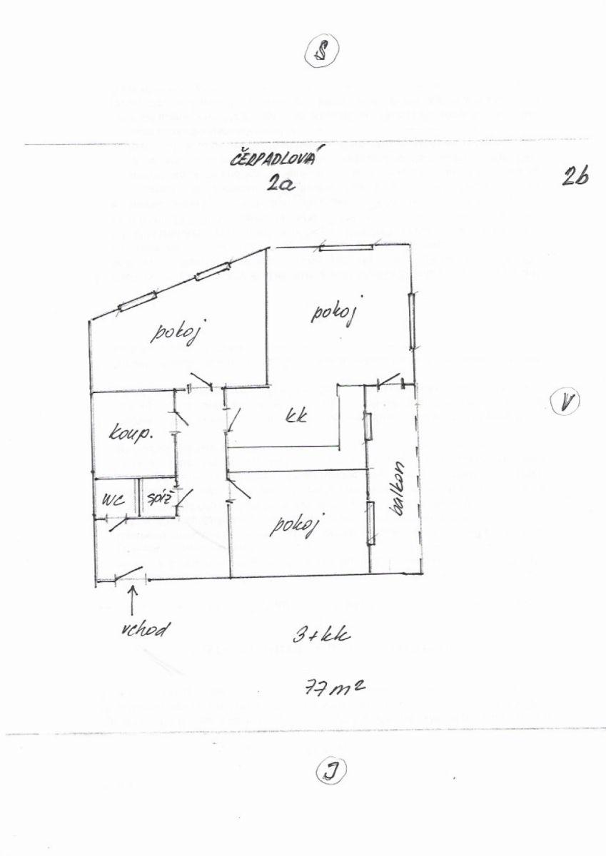 Prenájom bytu 3-izbový 77 m², Čerpadlová, Praha, Praha