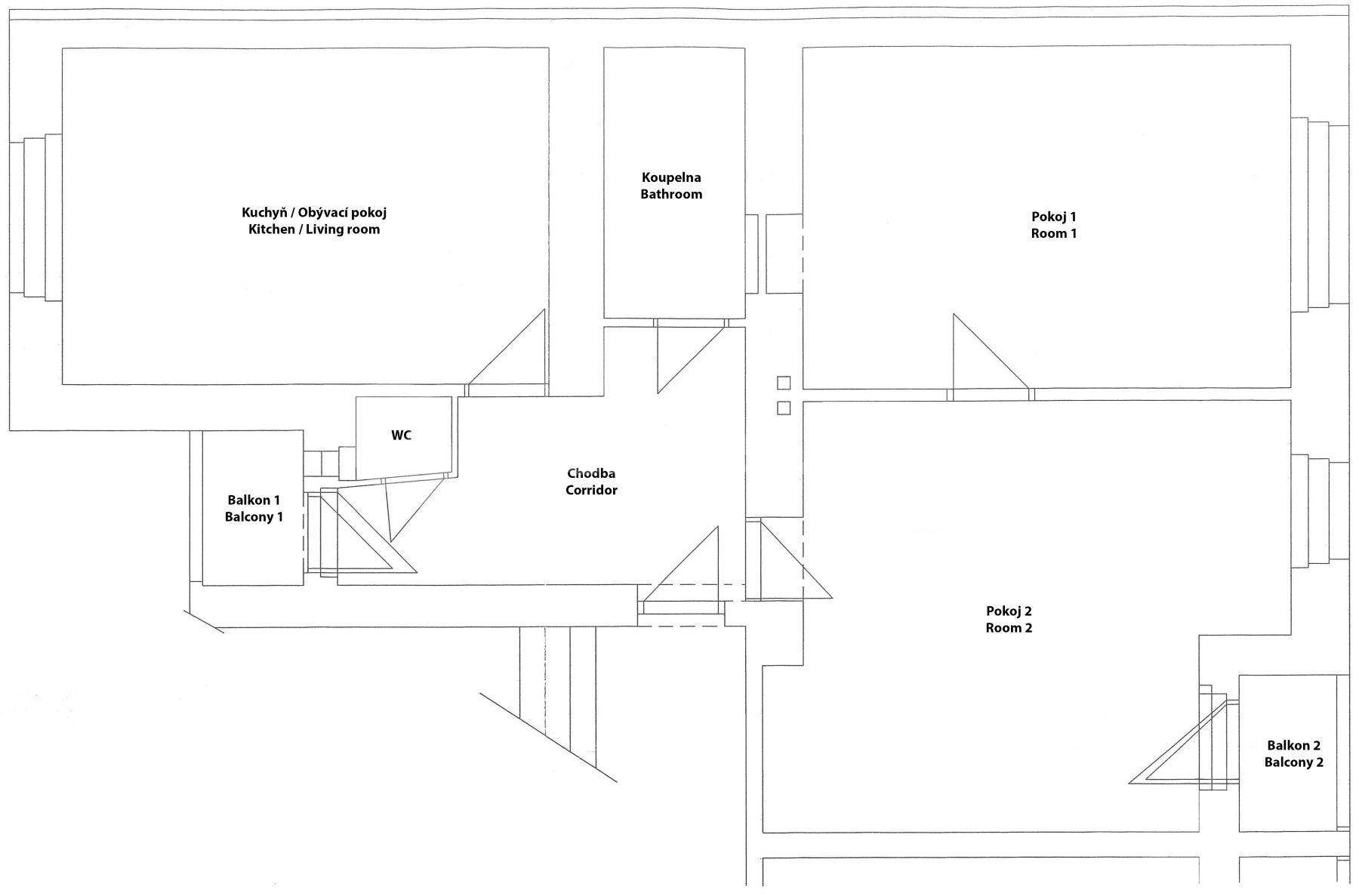 Prenájom bytu 3-izbový 102 m², Starokošířská, Praha, Praha