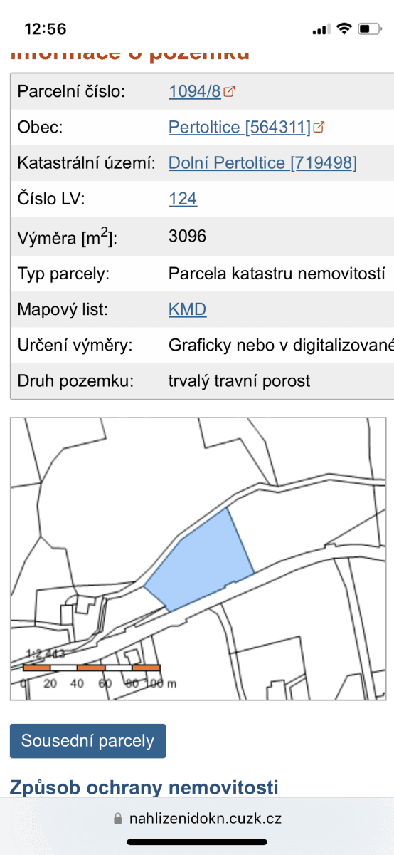 Predaj pozemku 3.096 m², 0357, Pertoltice, Liberecký kraj