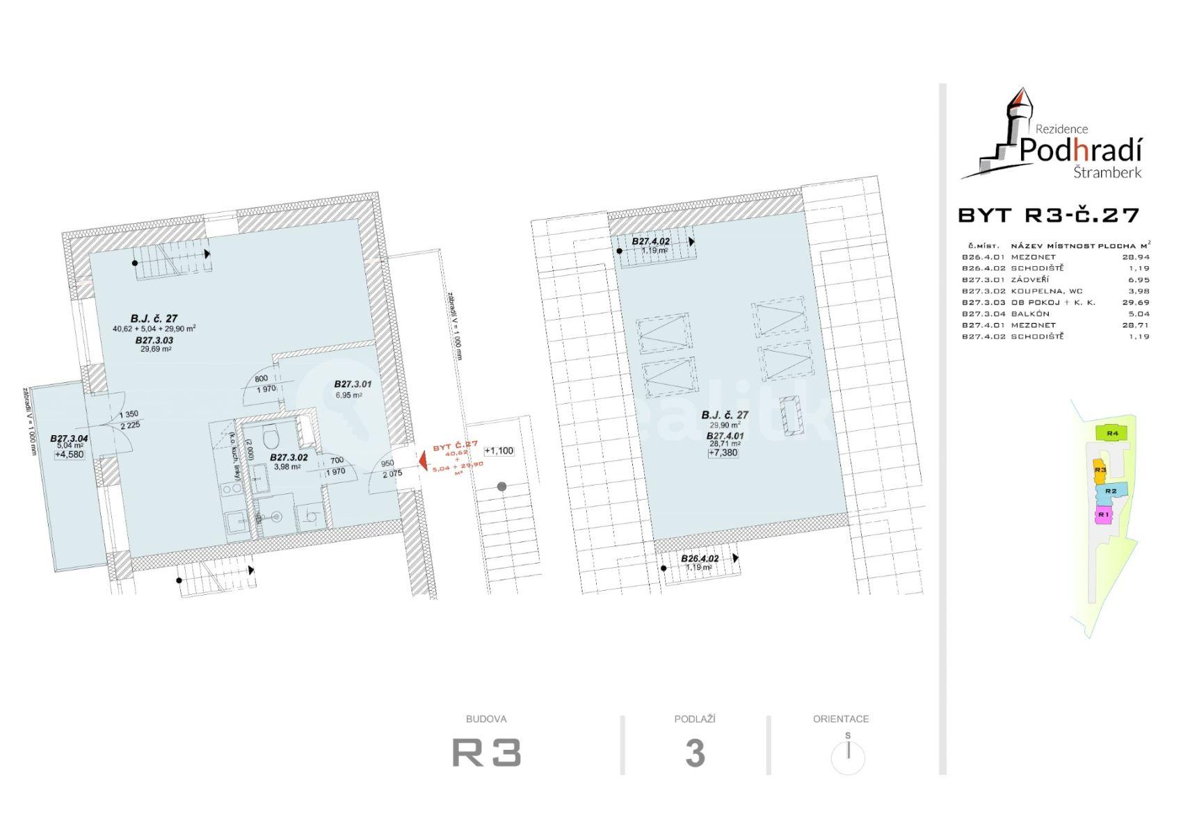 Prenájom bytu 2-izbový 76 m², K Očnímu, Štramberk, Moravskoslezský kraj