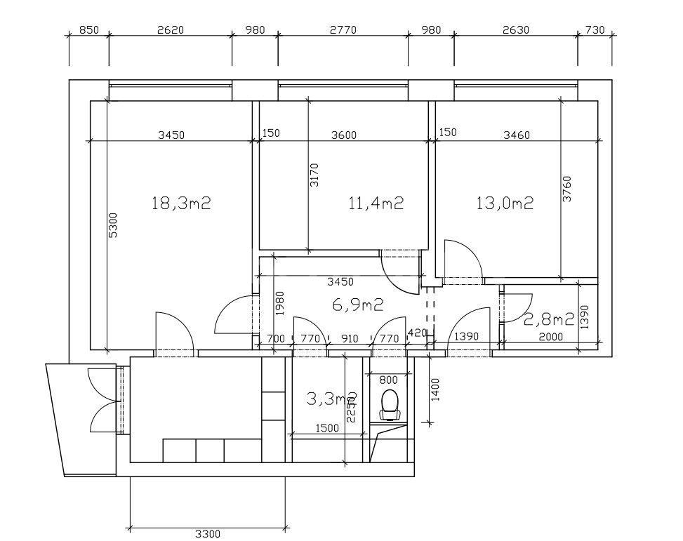 Prenájom bytu 3-izbový 72 m², Nejedlého, Brno, Jihomoravský kraj