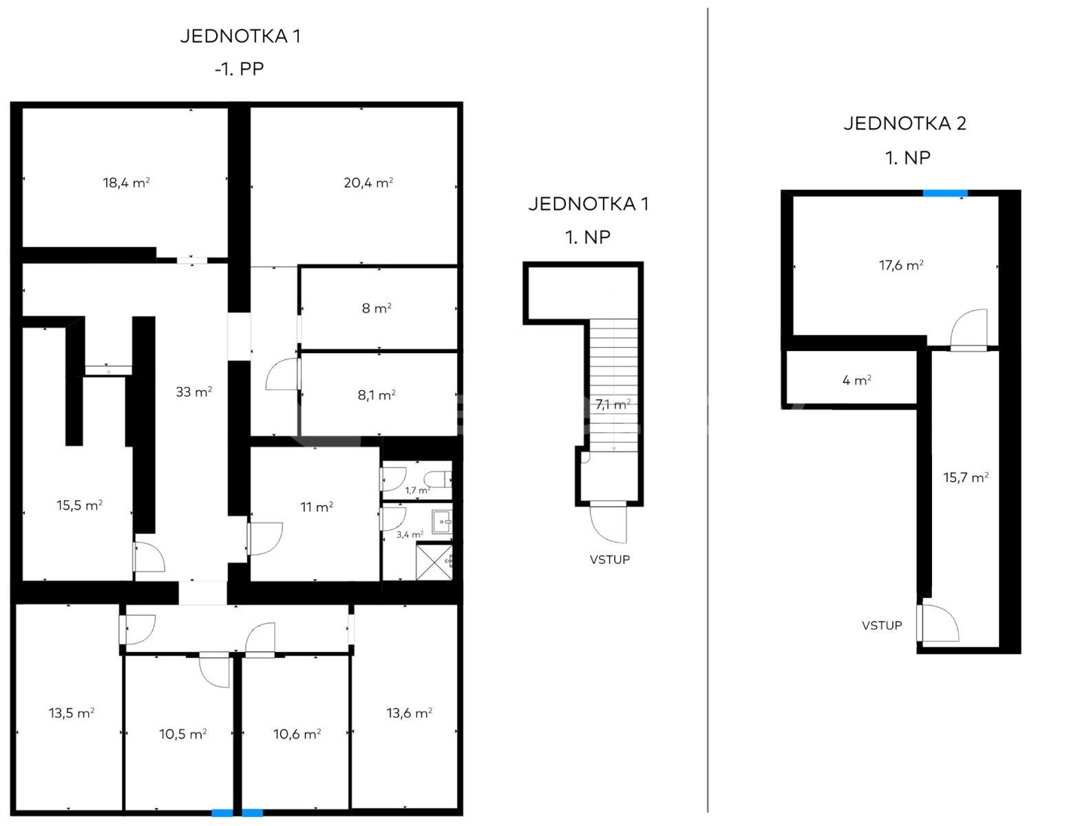 Predaj nebytového priestoru 208 m², K Vodojemu, Praha, Praha