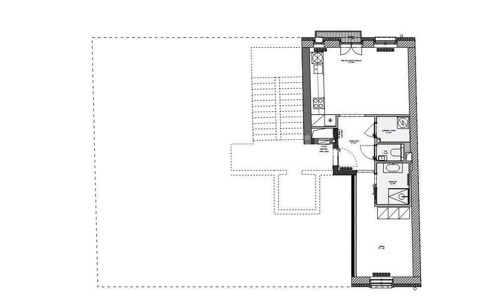 Prenájom bytu 2-izbový 47 m², Bořivojova, Praha, Praha