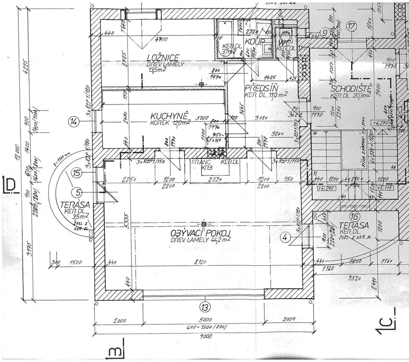 Prenájom bytu 2-izbový 98 m², Na Okrouhlíku, Praha, Praha