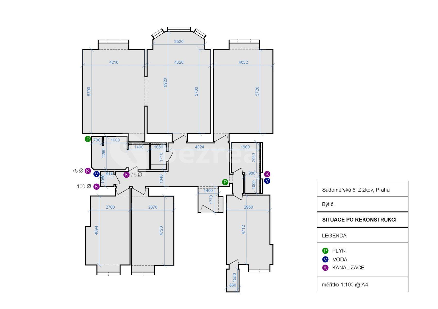 Predaj bytu 5-izbový 169 m², Sudoměřská, Praha, Praha