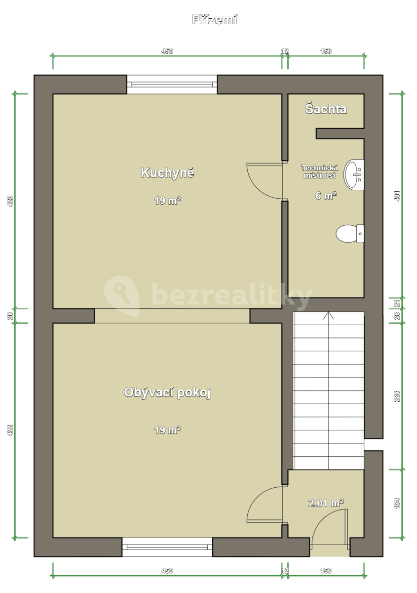 Prenájom bytu 3-izbový 90 m², Tismice, Středočeský kraj