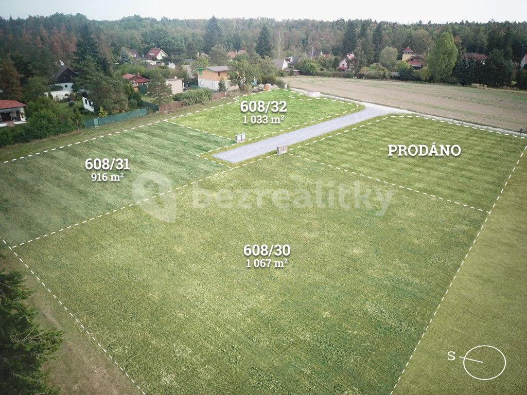 Predaj pozemku 916 m², Dobříš, Středočeský kraj