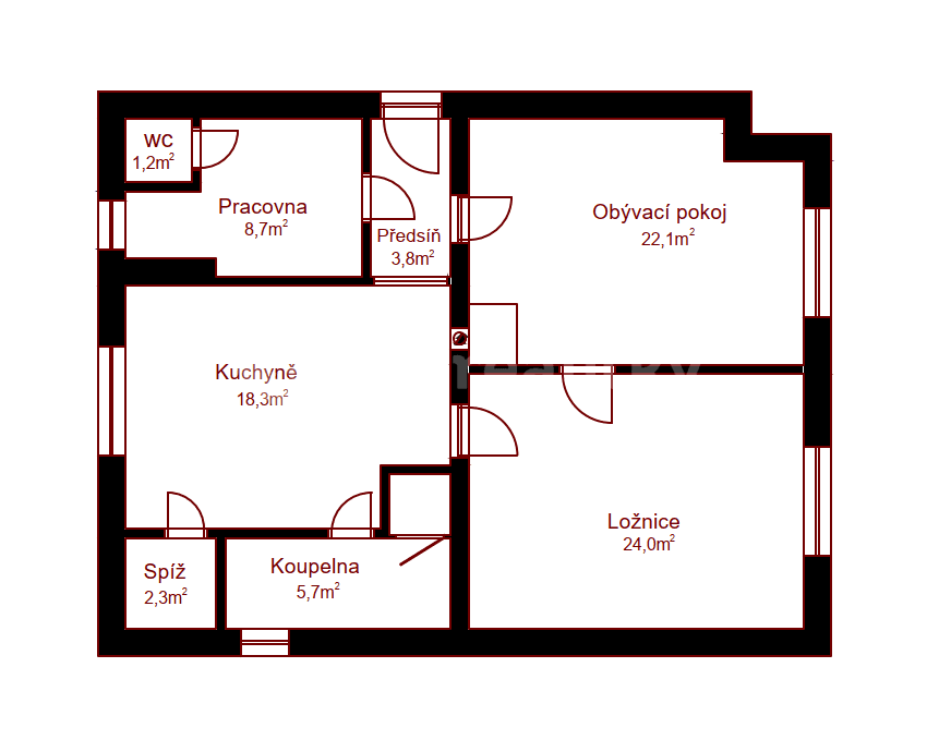 Predaj bytu 3-izbový 94 m², Na Vyhlídce, Prachatice, Jihočeský kraj