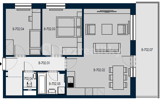 Predaj bytu 3-izbový 63 m², Zvěřinova, Praha, Praha