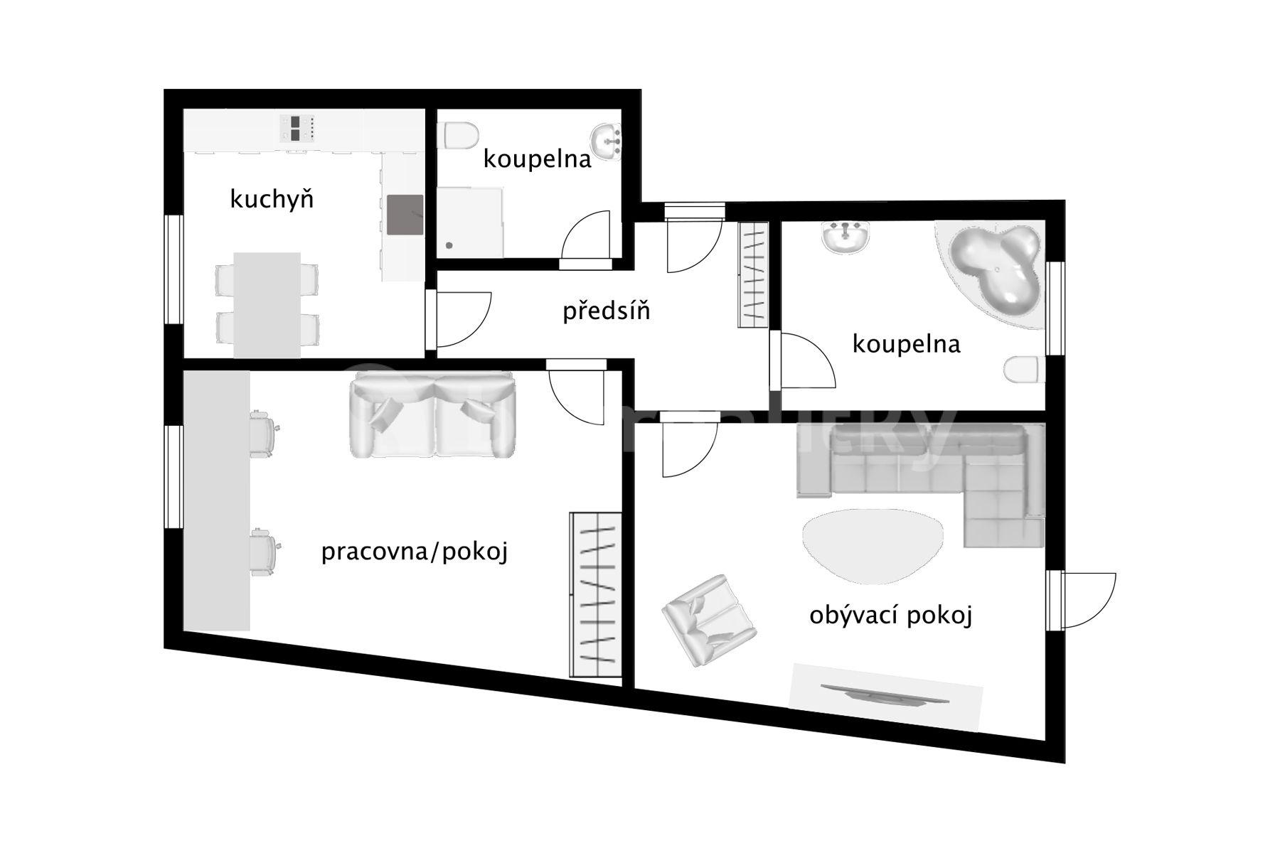 Predaj bytu 2-izbový 72 m², Střížkovská, Praha, Praha