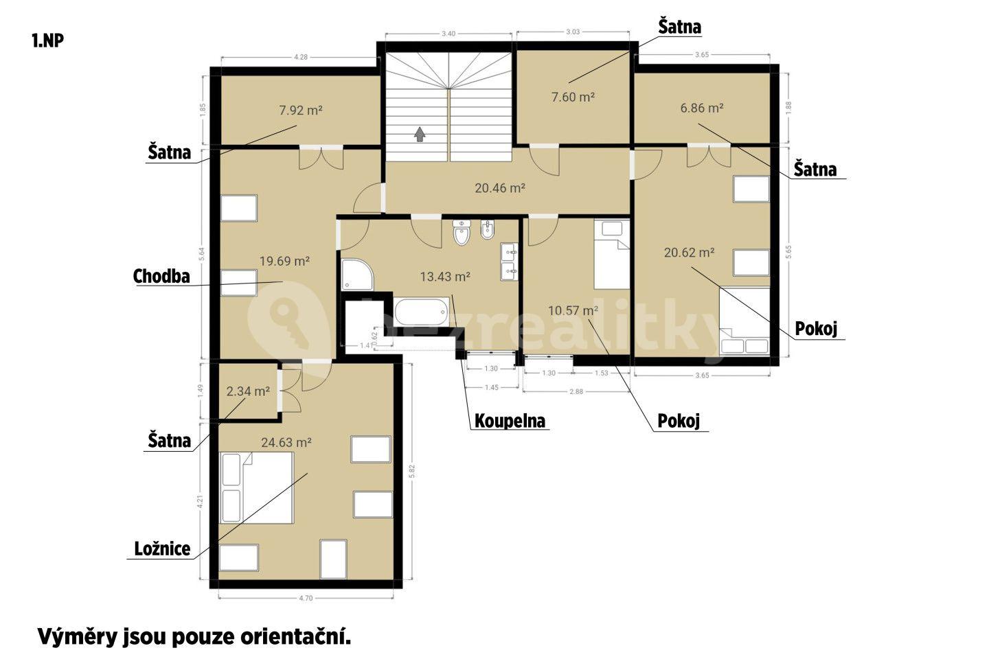 Predaj domu 218 m², pozemek 1.126 m², Pod Skalkou, Psáry, Středočeský kraj