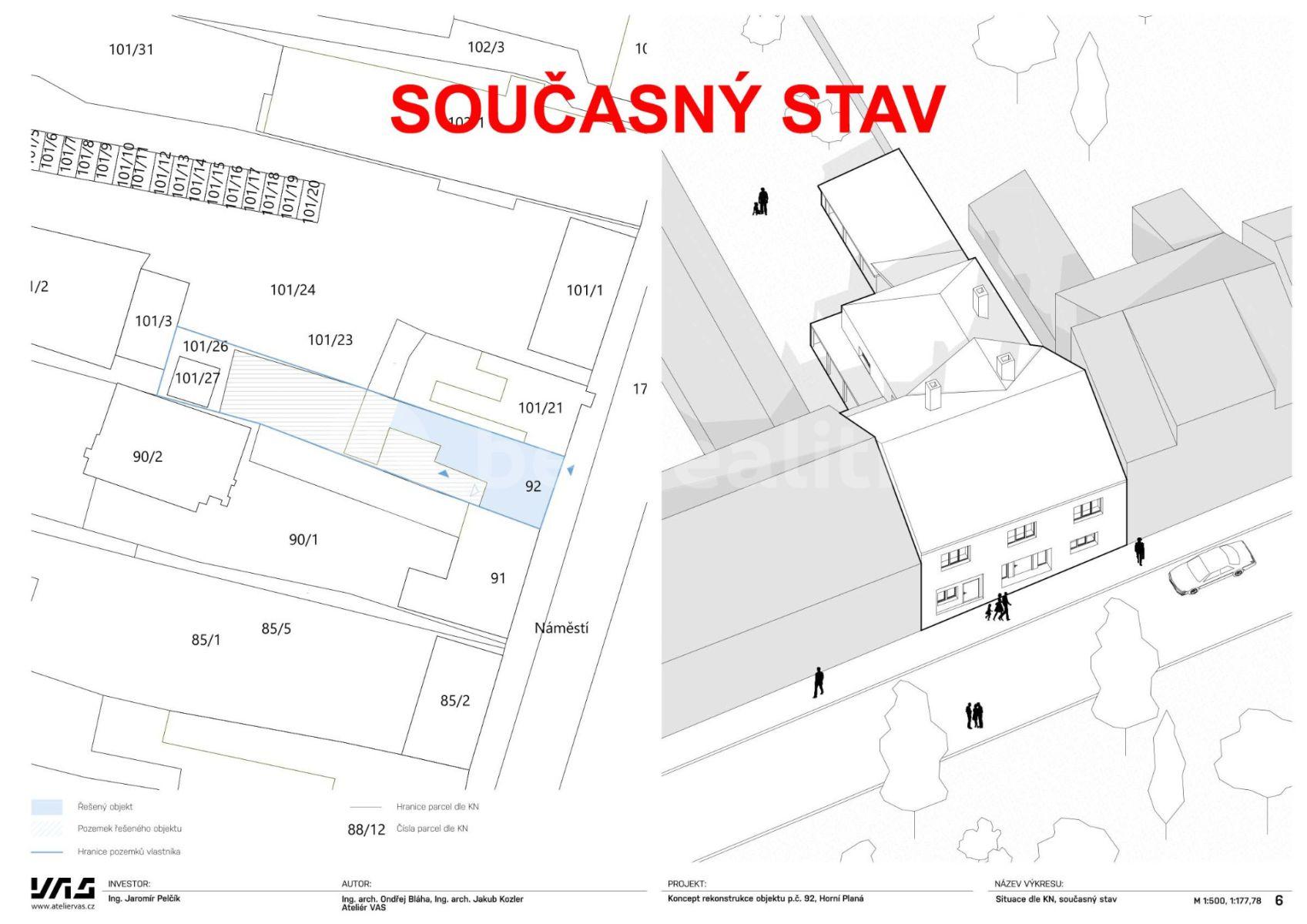 Predaj domu 498 m², pozemek 627 m², Náměstí, Horní Planá, Jihočeský kraj