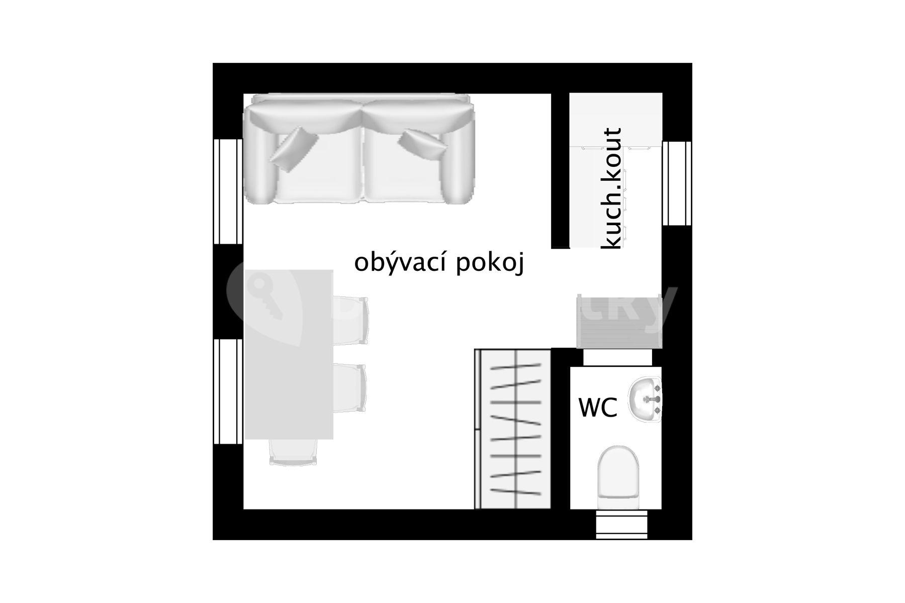 Predaj rekreačného objektu 16 m², pozemek 591 m², Krhanice, Krhanice, Středočeský kraj