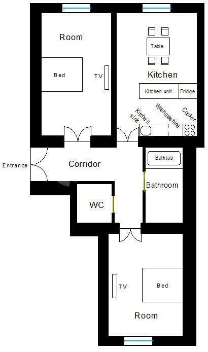 Prenájom bytu 2-izbový 79 m², Polská, Praha, Praha