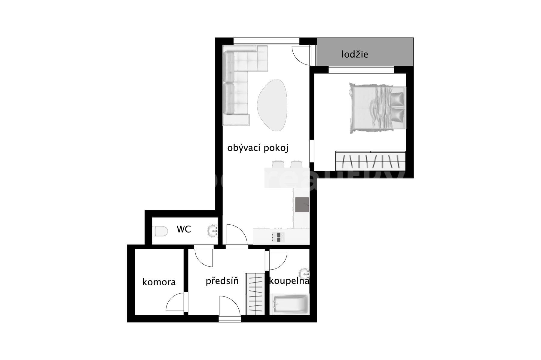 Predaj bytu 2-izbový 58 m², Choceradská, Praha, Praha