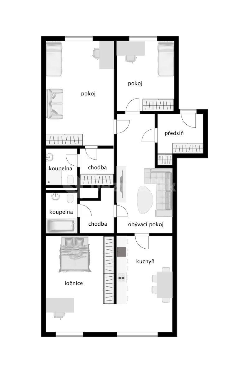 Predaj bytu 3-izbový 110 m², Třebízského, Slaný, Středočeský kraj