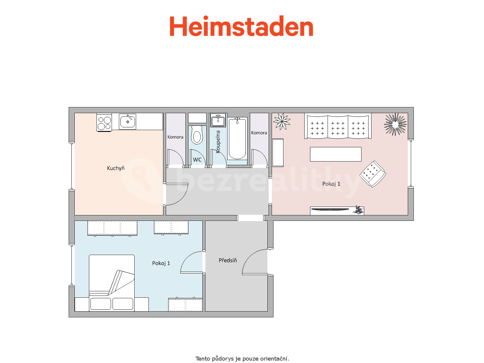 Prenájom bytu 3-izbový 73 m², Haškova, Havířov, Moravskoslezský kraj